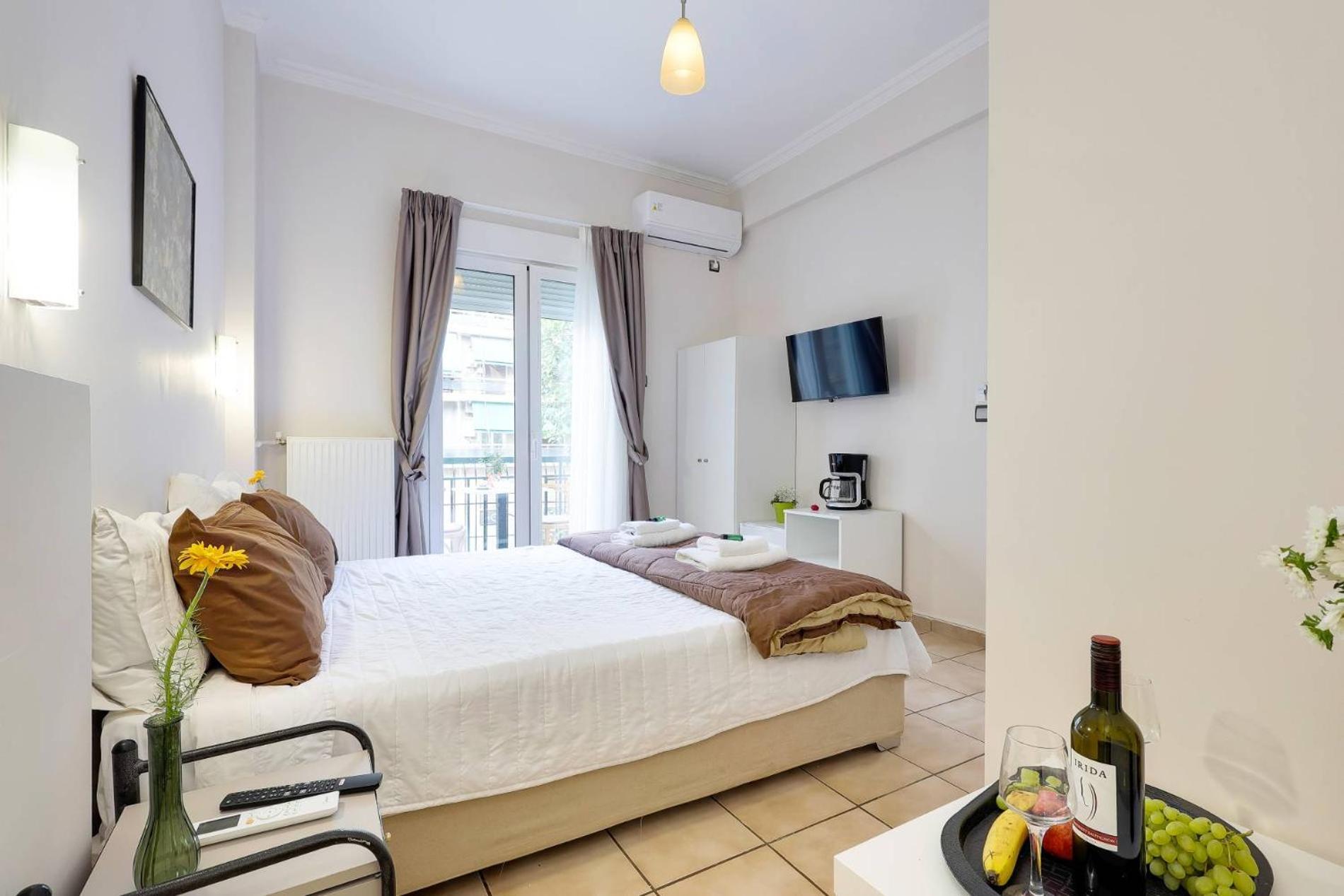 Silver Athens Double Room With Balcony Bagian luar foto