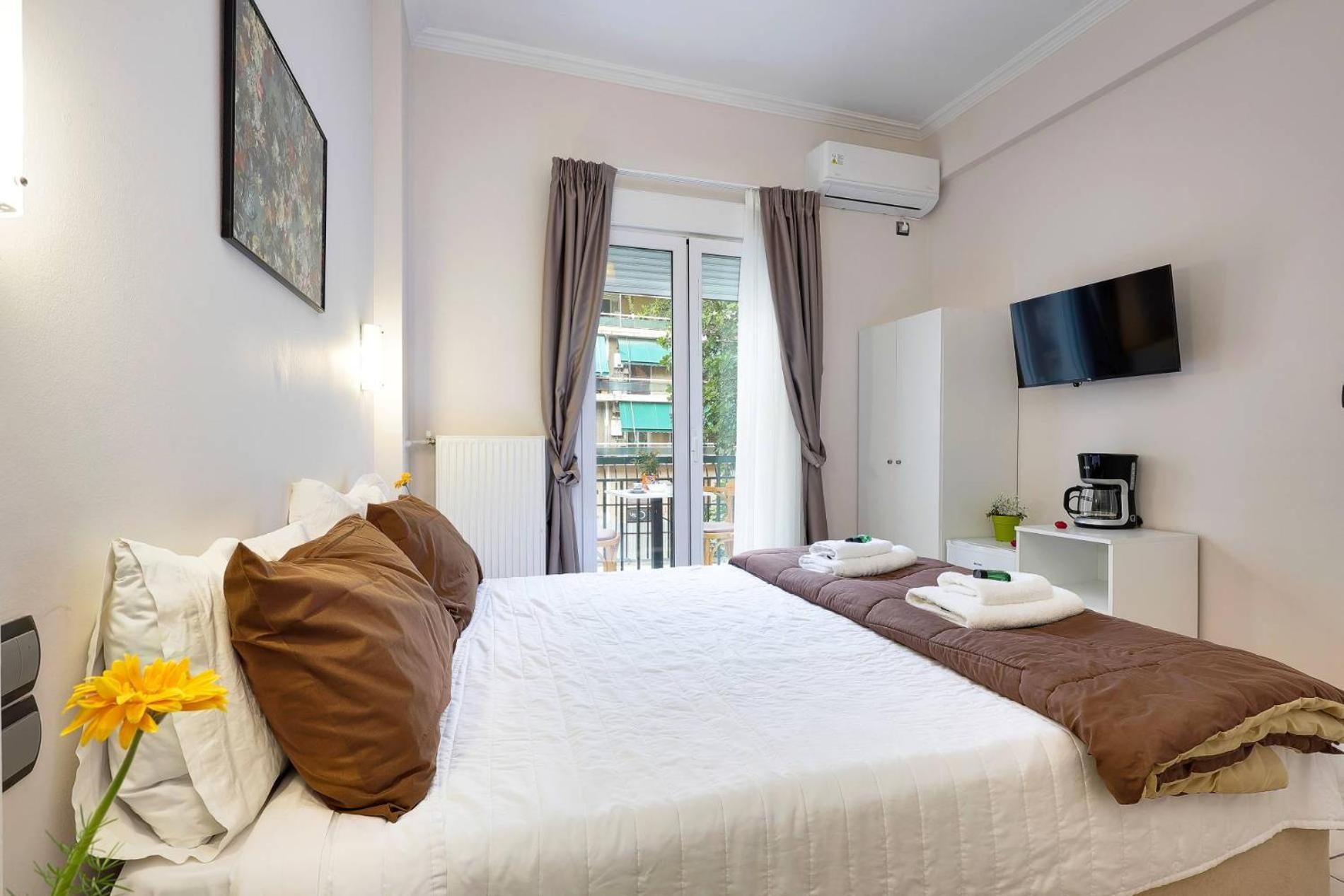 Silver Athens Double Room With Balcony Bagian luar foto