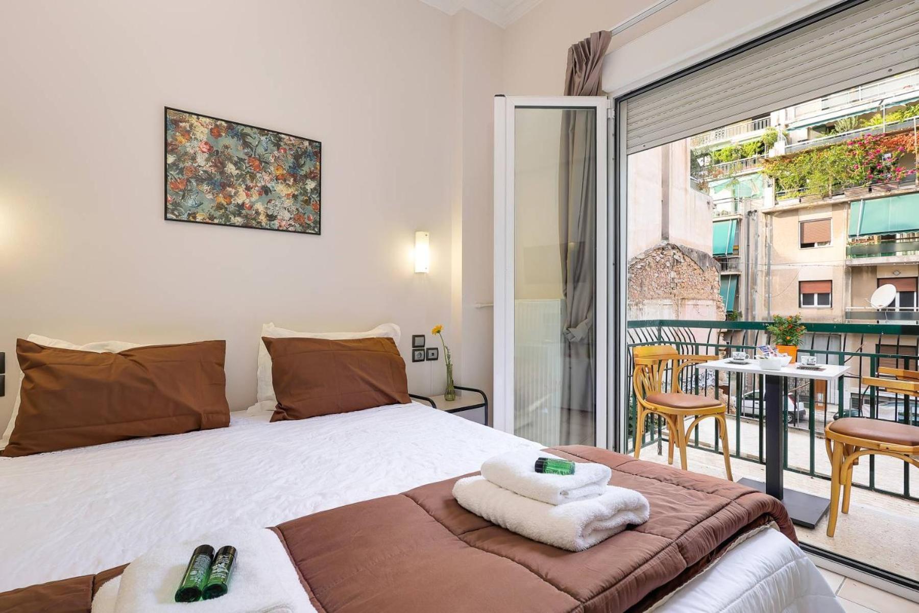 Silver Athens Double Room With Balcony Bagian luar foto