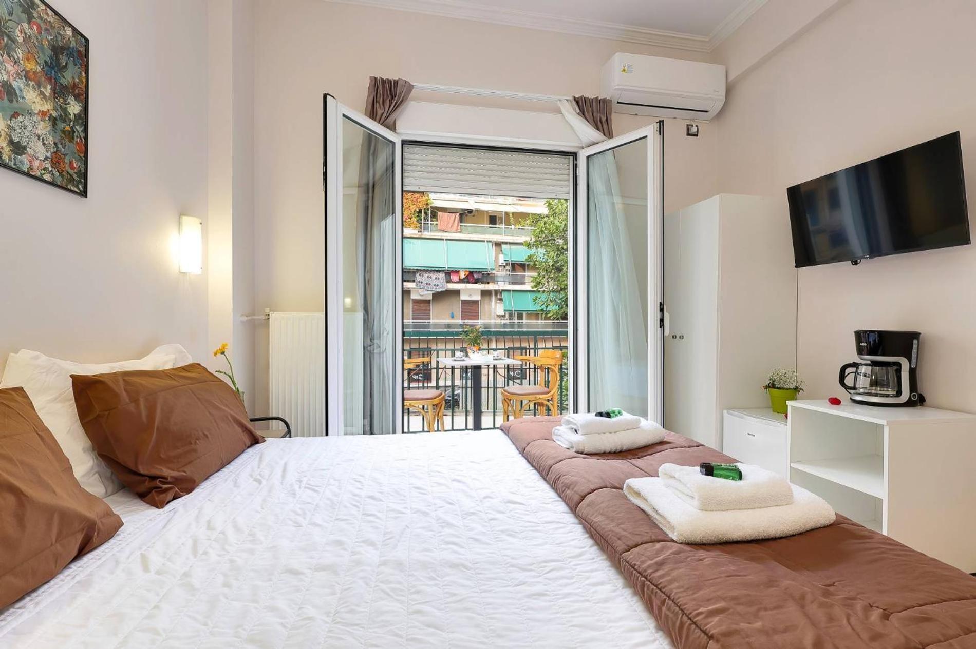Silver Athens Double Room With Balcony Bagian luar foto