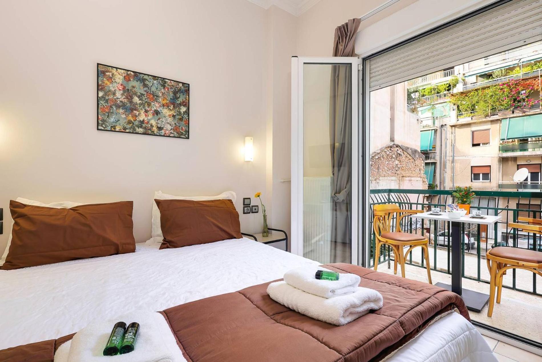 Silver Athens Double Room With Balcony Bagian luar foto